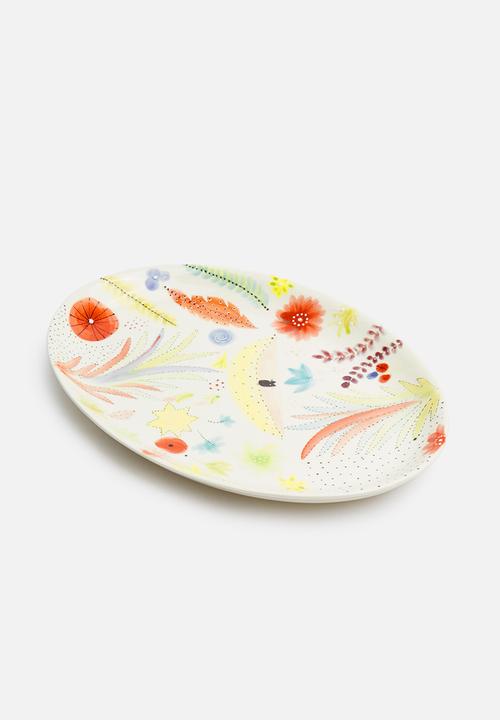 Urchin Art - Foliage platter - multi
