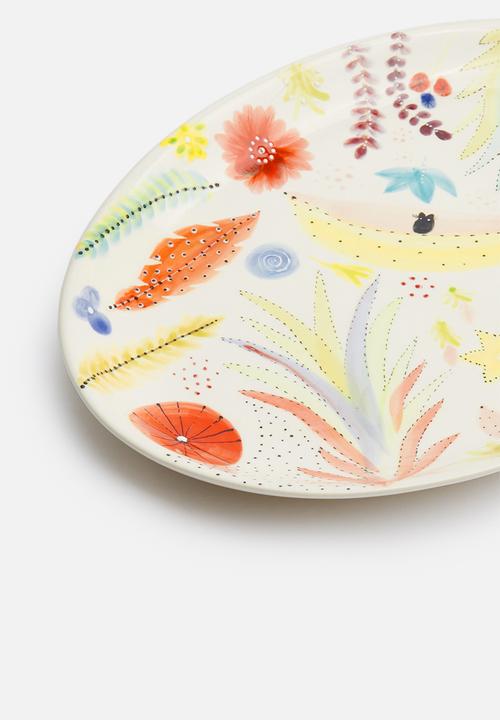 Urchin Art - Foliage platter - multi