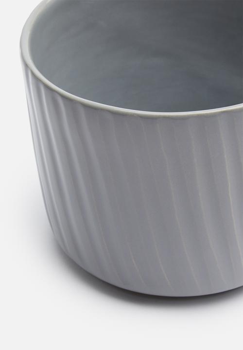 Urchin Art - Lines coco pot - grey