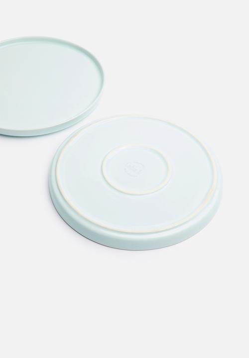 Urchin Art - Dewey side plate set of 2 - blue