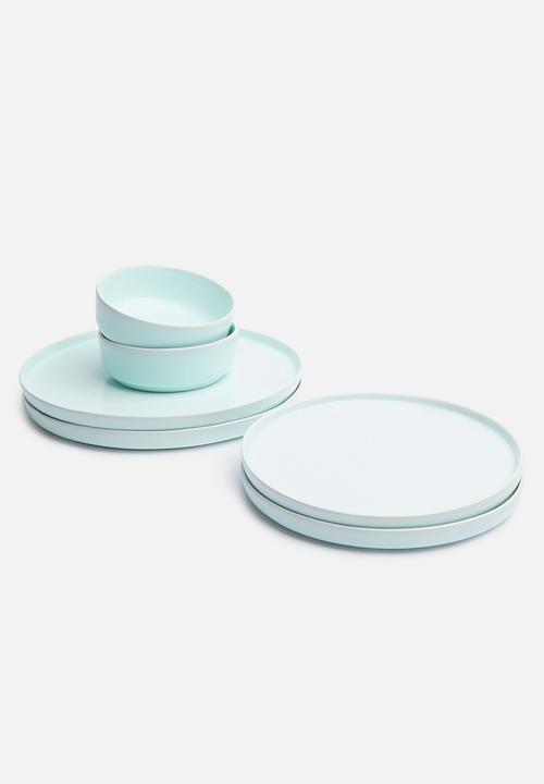 Urchin Art - Dewey side plate set of 2 - blue