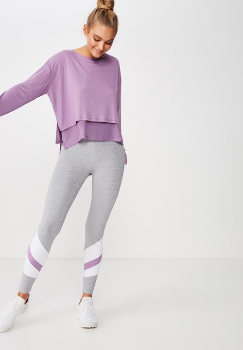Cotton On - Layered long sleeve top  - purple