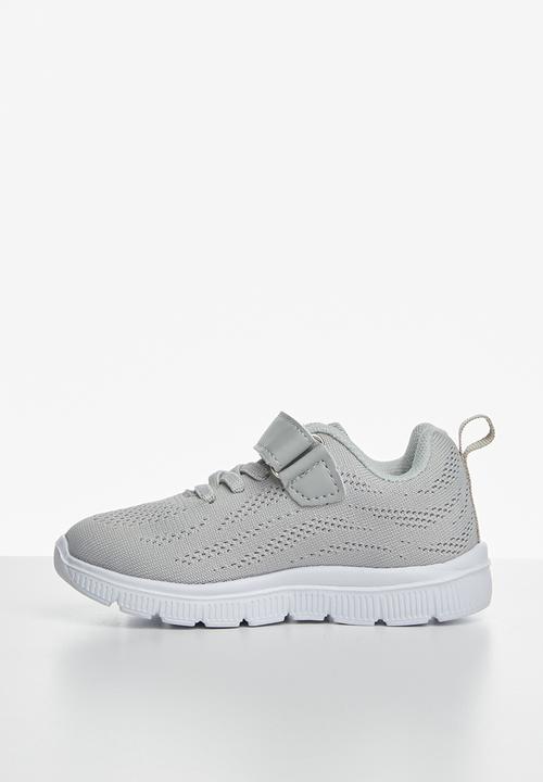 Pop Candy - Boys velcro strap sneakers - grey