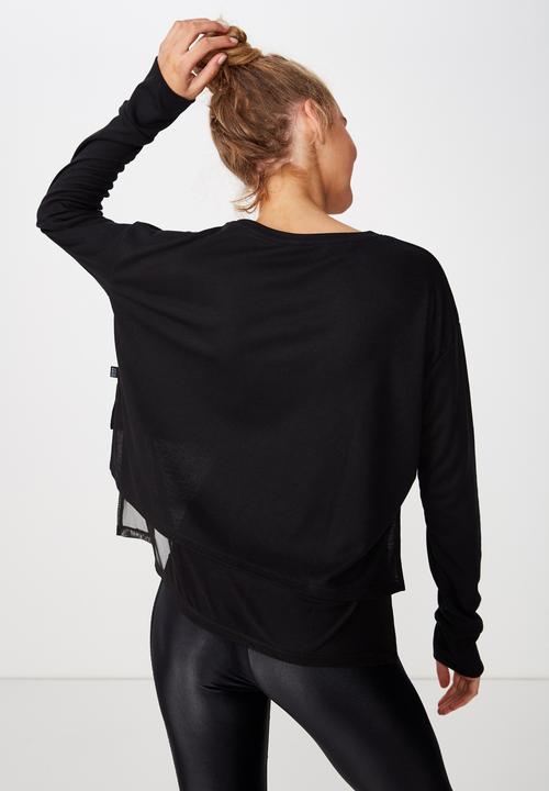 Cotton On - Layered long sleeve top  - black