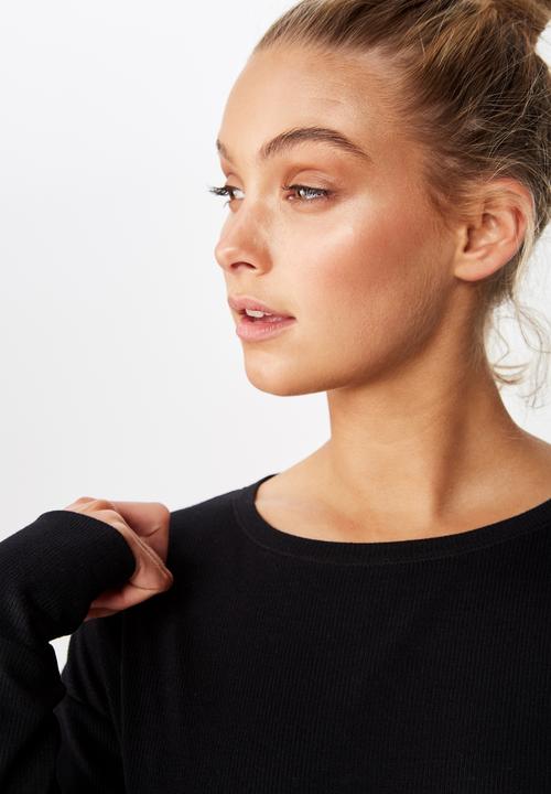 Cotton On - Layered long sleeve top  - black