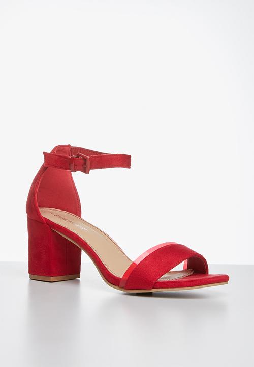 Superbalist - Gia ankle strap heel - red