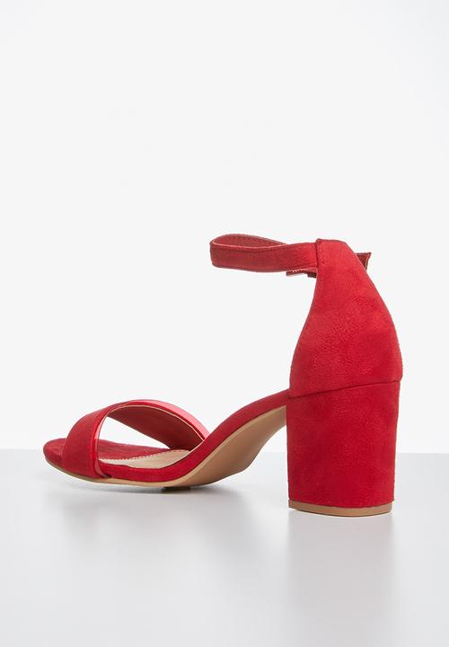 Superbalist - Gia ankle strap heel - red