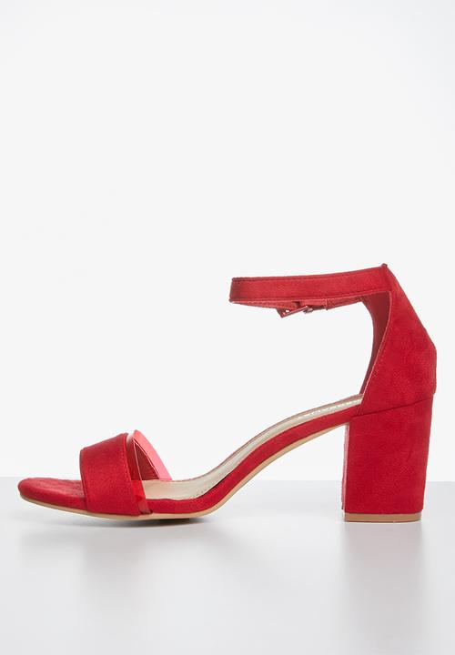 Superbalist - Gia ankle strap heel - red