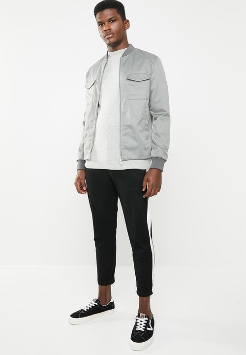 Superbalist - Regular fit high neck knit - grey