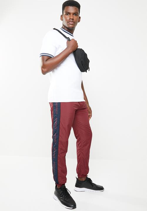 Mennace - Shell tracksuit bottom - red