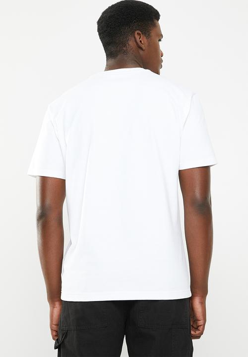 New Balance  - Essentials dark jungle tee - white