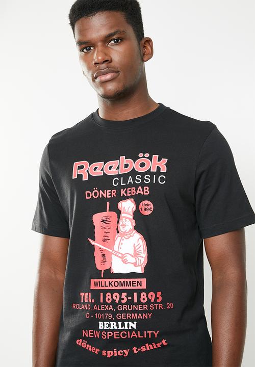 Reebok Classic - Classic döner kebab tee - black
