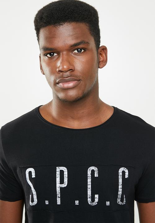 S.P.C.C - High density logo tee - black