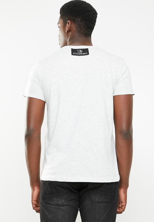 STYLE REPUBLIC - Printed tee - grey