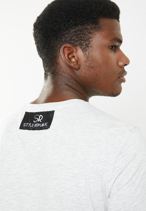 STYLE REPUBLIC - Printed tee - grey