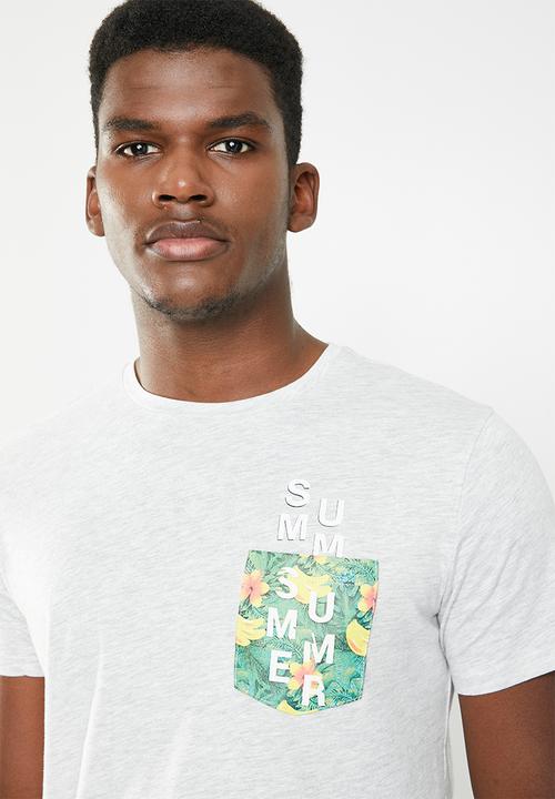 STYLE REPUBLIC - Printed tee - grey