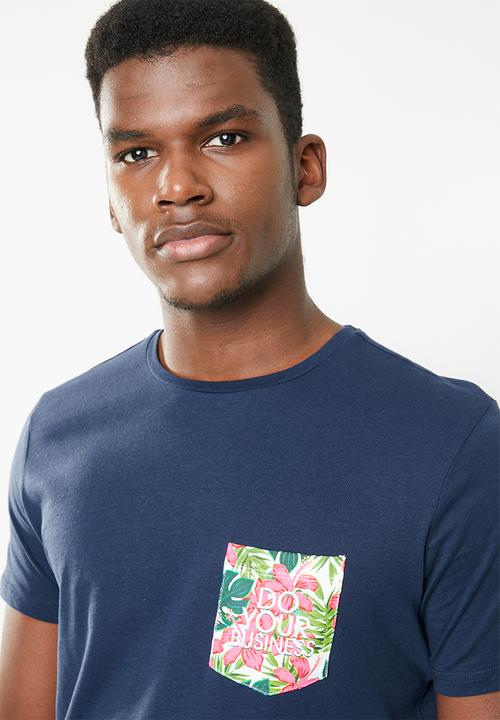 STYLE REPUBLIC - Pia printed tee - navy