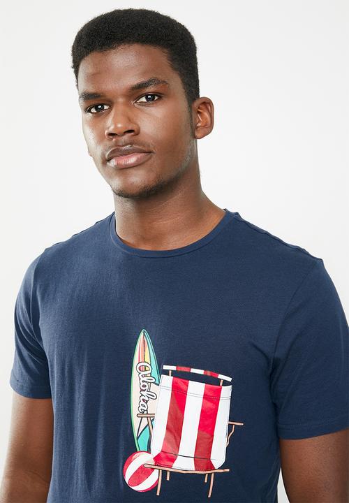 STYLE REPUBLIC - Printed tee - navy 