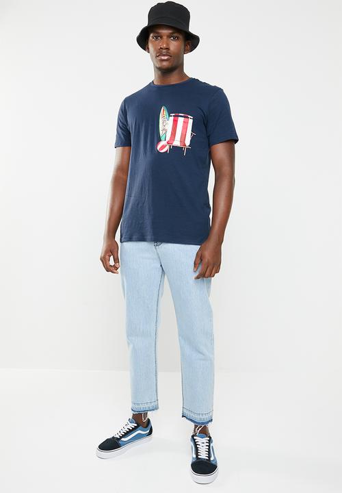 STYLE REPUBLIC - Printed tee - navy 