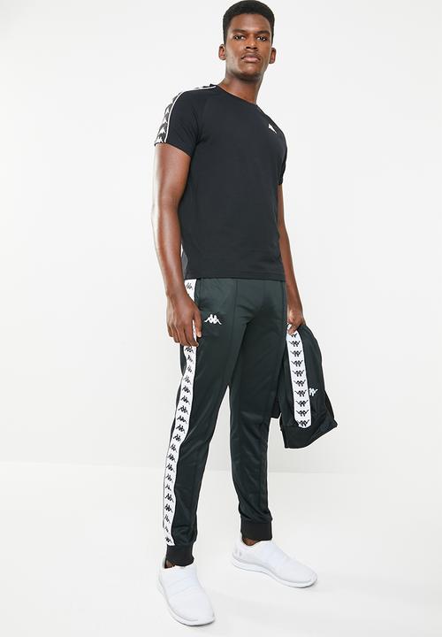 KAPPA - Banda Restoria pants - black & white
