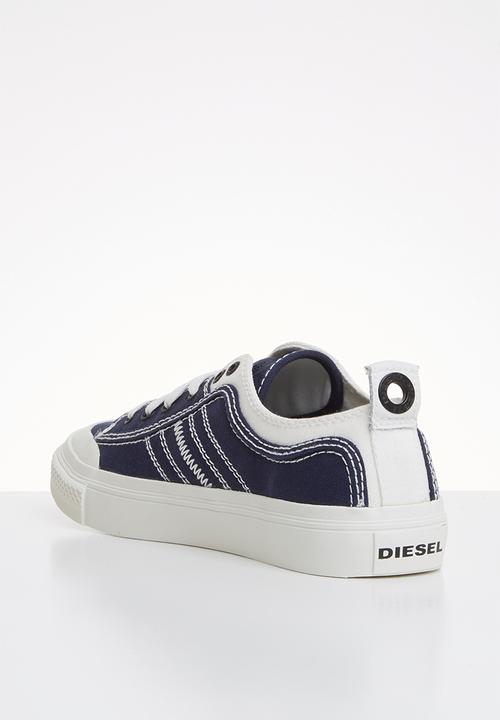 Diesel  - S-astico low lace w - star white & peacoat