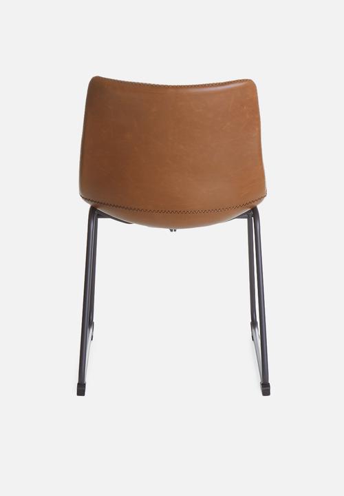 Sixth Floor - Industrial dining chair - brown