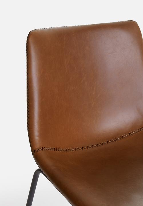 Sixth Floor - Industrial dining chair - brown