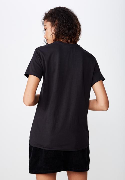 Cotton On - Classic pin pink floyd tee  - black