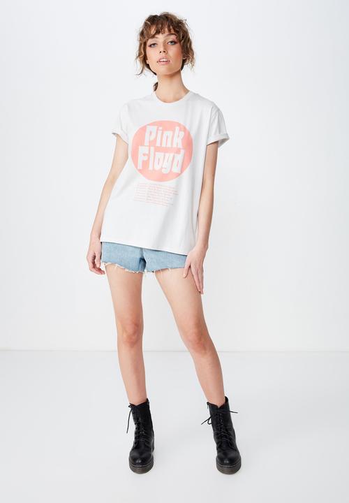 Cotton On - Classic pin pink floyd tee  - grey