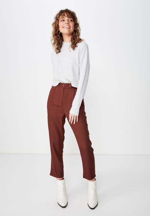 Cotton On - Jasper mock neck textured long sleeve top  - grey
