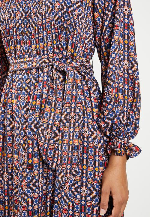 ONLY - Lara long sleeve dress - multi