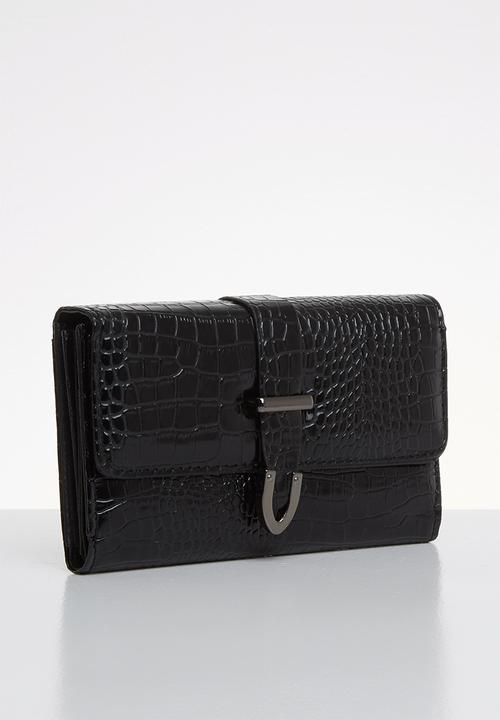 Superbalist - Faux croc purse - black