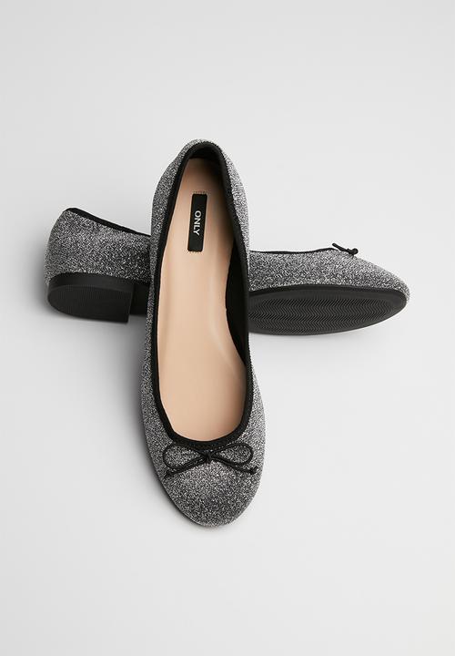ONLY - Bee shimmer ballerina - silver