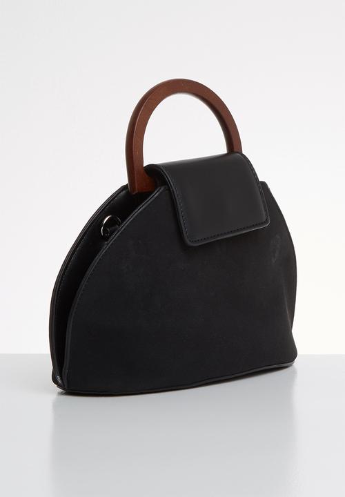 Superbalist - Melody wood handle bag - black