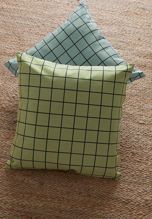 Sixth Floor - Jossy cushion cover - green