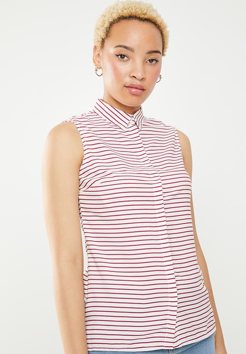 c(inch) - Basic shirt - red & white