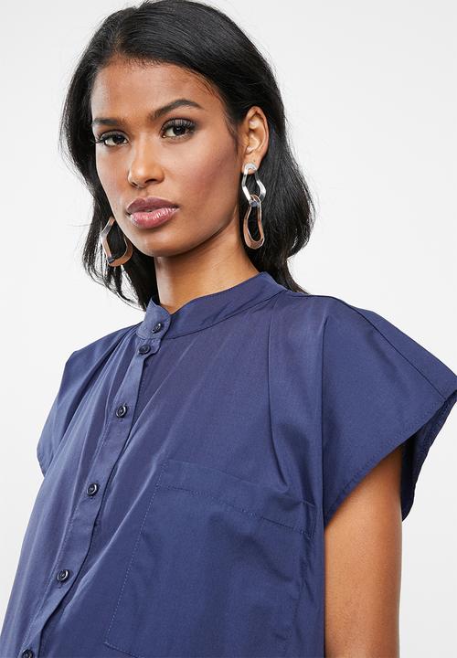 Superbalist - Utility shirt dress with slits - navy