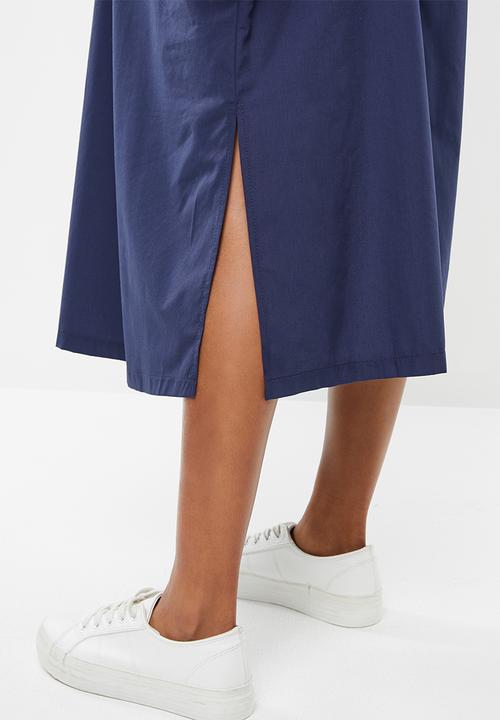 Superbalist - Utility shirt dress with slits - navy