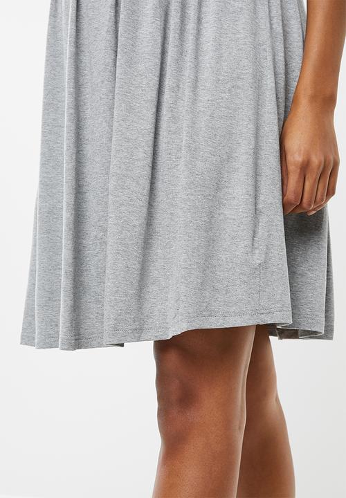 edit Maternity - Baby doll tank dress - grey
