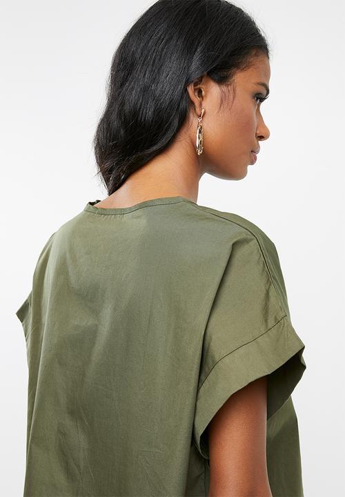Superbalist - Boxy maternity tee - khaki