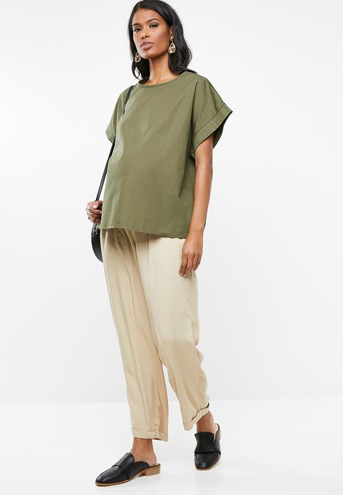 Superbalist - Boxy maternity tee - khaki