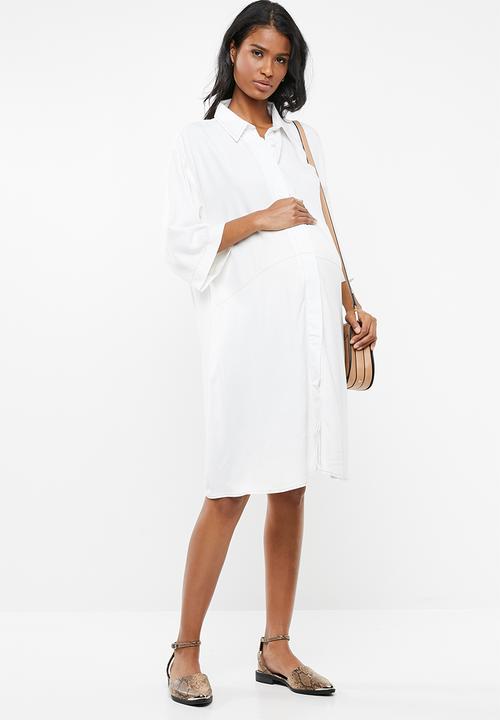 edit Maternity - Boxy fit shirt - white 