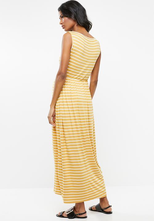 edit Maternity - Maternity maxi dress - yellow & white 