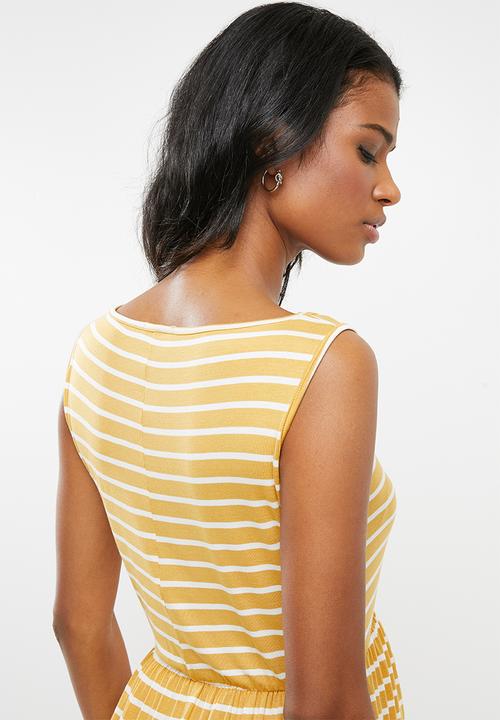 edit Maternity - Maternity maxi dress - yellow & white 