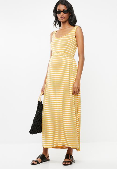 edit Maternity - Maternity maxi dress - yellow & white 