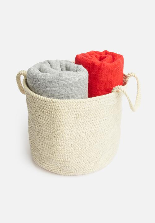Sixth Floor - Braided basket - cream