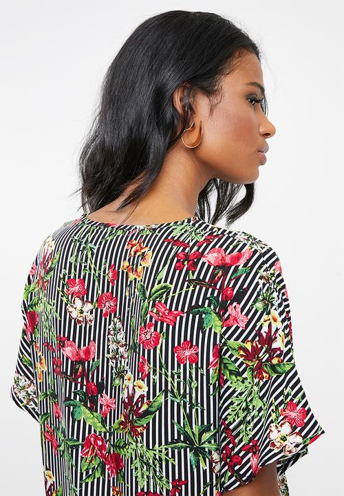 edit Maternity - Maternity Knot front blouse - multi