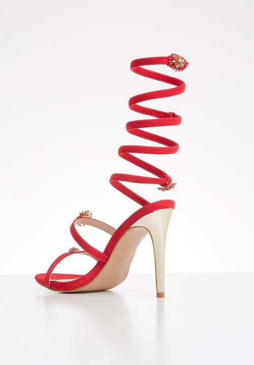Miss Black - Farrah heel - red