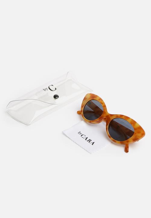 ByCARA - Cat eye tortoise shell sunglasses - brown & orange 