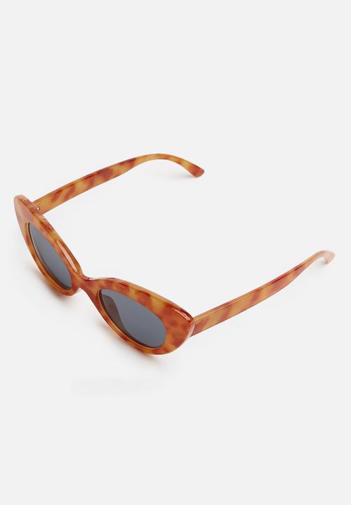 ByCARA - Cat eye tortoise shell sunglasses - brown & orange 